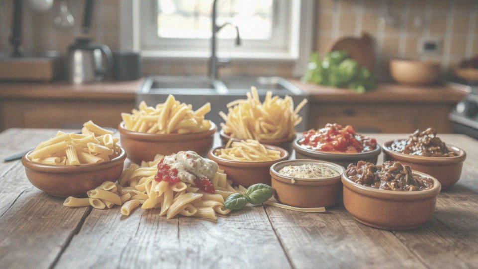 Jakie sosy najlepiej komponują się z różnymi rodzajami makaronów?