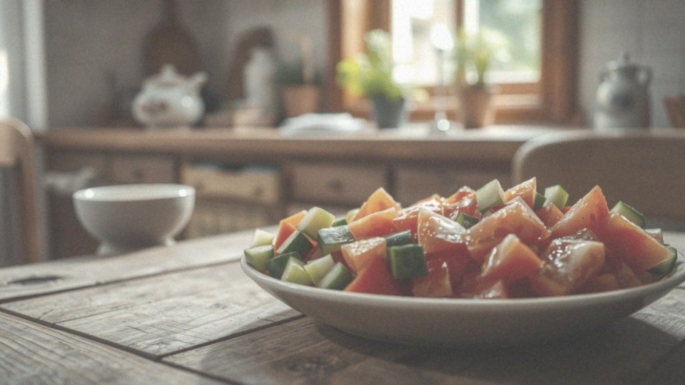 Jak przygotować sałatkę z pomidora i ogórka?