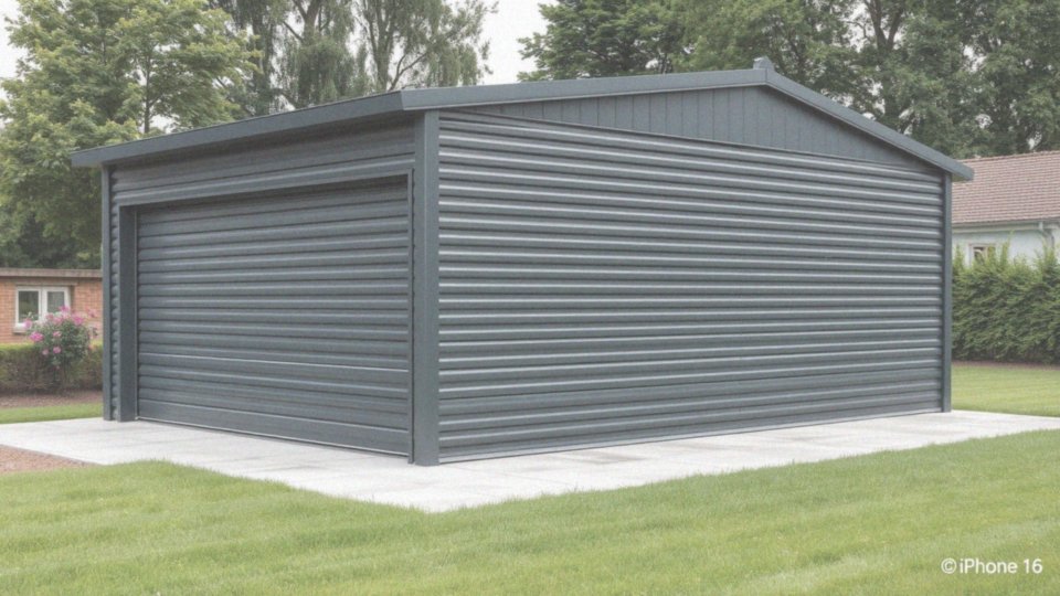 Jakie są kolory i wykończenia dostępne dla garażu blaszanego 4x6?