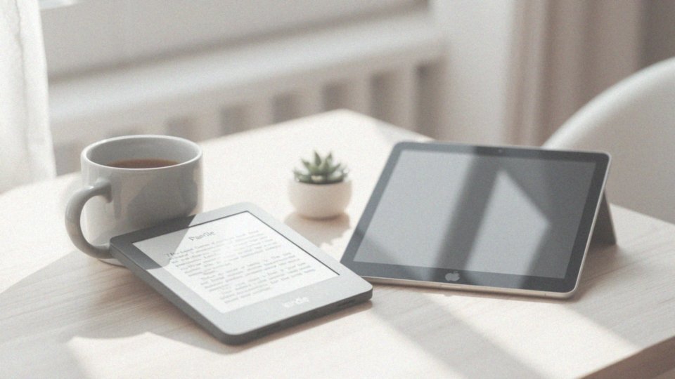 Jakie mają ceny najlepsze czytniki e-booków w porównaniu z tabletami?